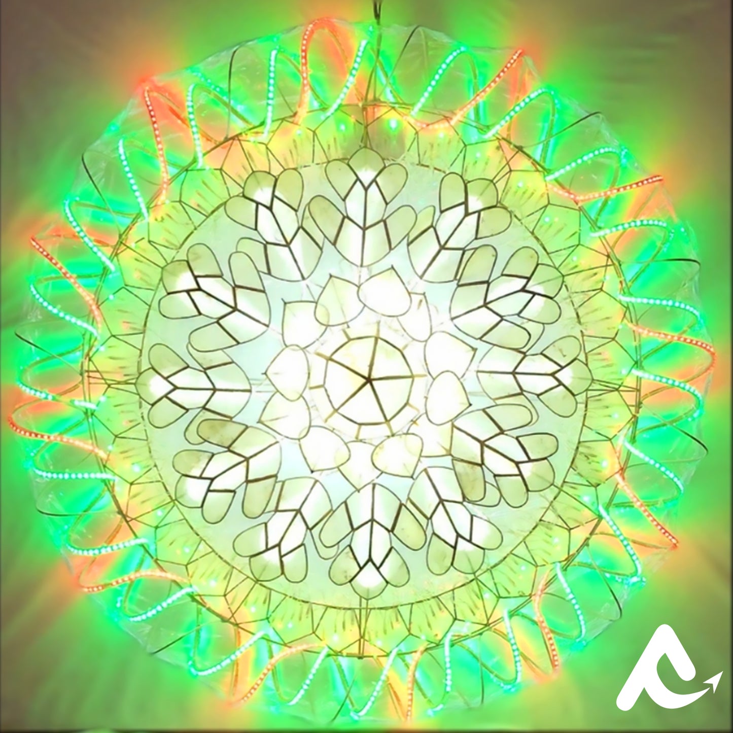 AVCL 008 Poinsettia Led Christmas Lantern Parol Export Quality