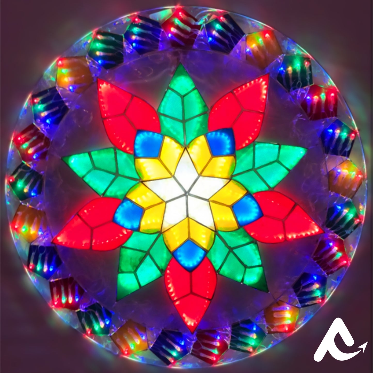 AVCL 002 Poinsettia Led Parol Christmas Lantern Export Quality