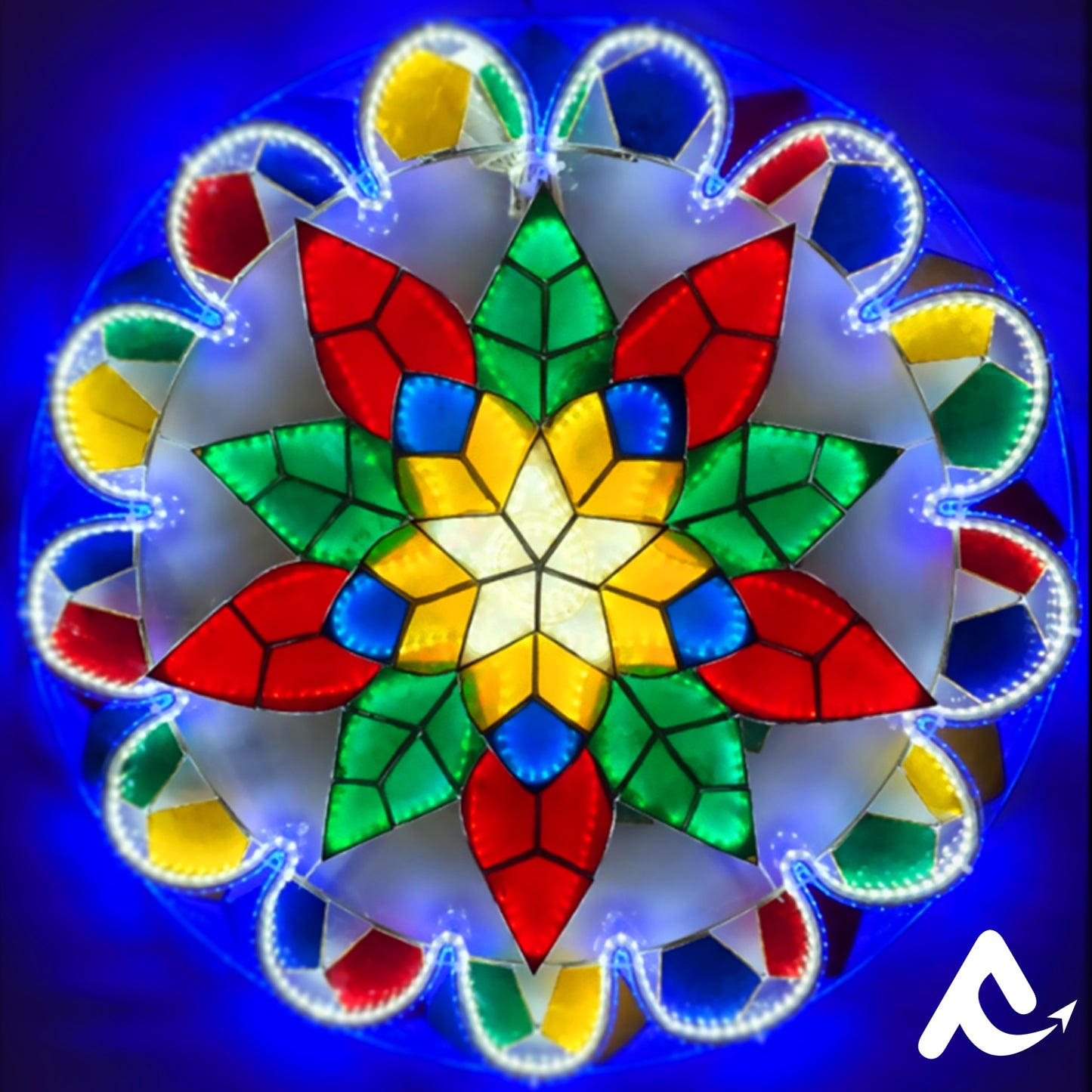 AVCL 012 Special Poinsettia Led Christmas Lantern Parol Export Quality