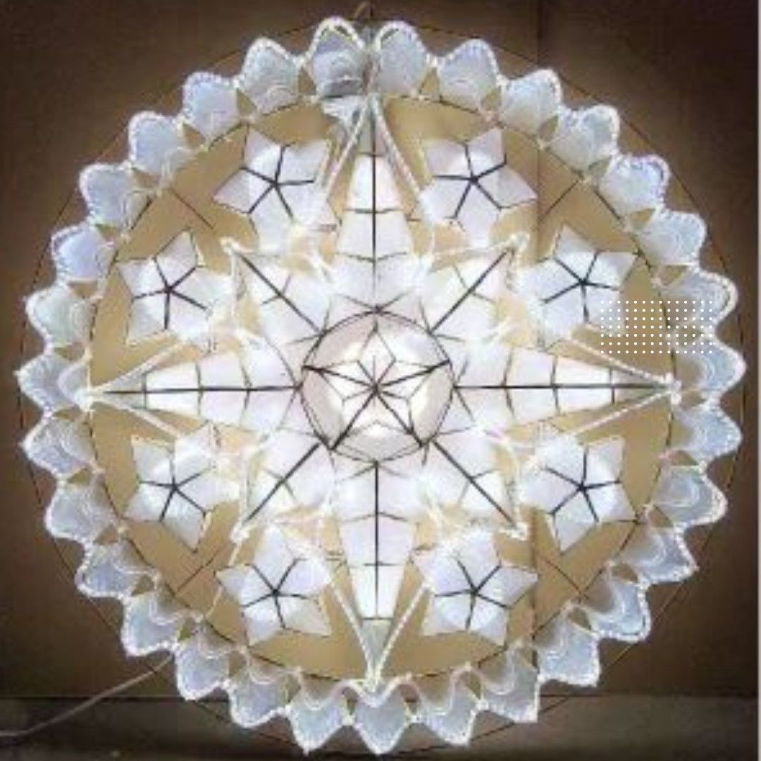 Beautiful Tala White 32" LED Christmas Lantern Parol Export Quality